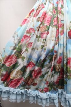 画像3: Triple fortune / 天空薔薇スカート  サックス S-26-01-26-055-EL-SK-HR-ZS