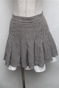 Ank Rouge / 千鳥スカート  ブラウン S-26-01-26-056-CA-OP-AS-ZS