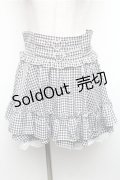 Ank Rouge / ギンガムキュロット  黒ｘ白 S-26-01-26-059-CA-SK-AS-ZS