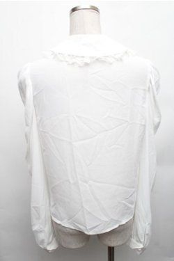 画像2: Ank Rouge / 3つリボンブラウス  白 S-26-01-26-011-CA-BL-AS-ZS
