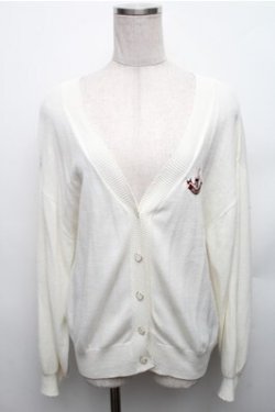 画像1: Secret Honey / うさぎ刺繍Vネックカーディガン  オフ S-26-01-26-012-CA-TO-HR-ZS