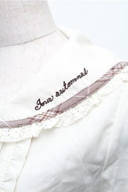 画像3: axes femme / パイピングデザインブラウス  オフ S-26-01-26-013-AX-BL-AS-ZS