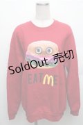 MILKBOY / EAT ME スウェット M 赤 S-26-01-26-021-MB-TO-HR-ZS