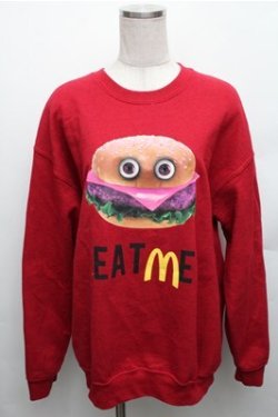 画像1: MILKBOY / EAT ME スウェット M 赤 S-26-01-26-021-MB-TO-HR-ZS