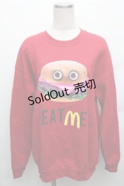 画像1: MILKBOY / EAT ME スウェット M 赤 S-26-01-26-021-MB-TO-HR-ZS