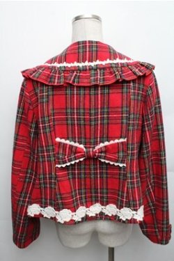 画像2: axes femme kawaii / ガーリーリボンショートコート  赤 S-26-01-26-022-AX-CO-AS-ZS