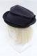 画像1: Jane Marple / ウールリボンハット  紺 S-26-01-26-003-JM-AC-AS-ZS (1)