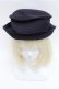 画像2: Jane Marple / ウールリボンハット  紺 S-26-01-26-003-JM-AC-AS-ZS (2)