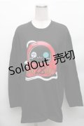 NieR Clothing / だるまシエル ロンT XL 黒 S-26-01-26-026-PU-TO-TE-ZS