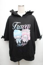 画像1: TRAVAS TOKYO / Little Twin Stars×Dolly Mixフリルパーカー  黒 S-26-01-26-029-PU-TO-AS-ZS (1)