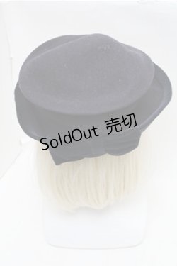 画像3: Jane Marple / ウールリボンハット  紺 S-26-01-26-003-JM-AC-AS-ZS