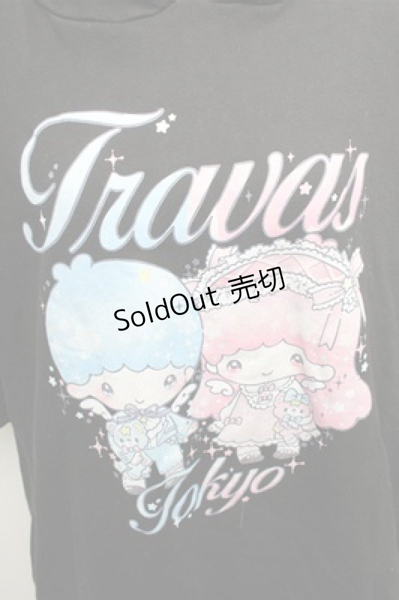 画像3: TRAVAS TOKYO / Little Twin Stars×Dolly Mixフリルパーカー  黒 S-26-01-26-029-PU-TO-AS-ZS (3)