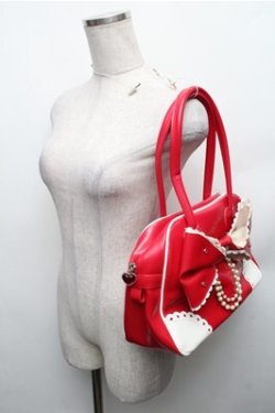 画像5: Angelic Pretty / 宝石リボンボストンバッグ  赤 S-26-01-27-032-AP-BG-AS-ZS