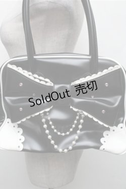 画像3: Angelic Pretty / 宝石リボンボストンバッグ  黒 S-26-01-27-033-AP-BG-TE-ZS