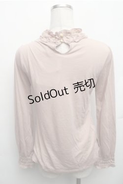 画像2: axes femme / ガーデンフリルスタンドプルオーバー M ピンク S-26-01-27-047-AX-TO-TE-ZS