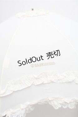 画像2: BABY,THE STARS SHINE BRIGHT / BABYフリル折りたたみ傘  オフ S-26-01-27-008-BA-ZA-AS-ZS