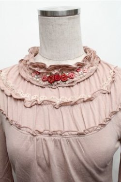 画像3: axes femme / ガーデンフリルスタンドプルオーバー M ピンク S-26-01-27-047-AX-TO-TE-ZS