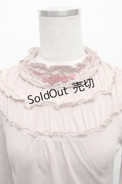 画像3: axes femme / ガーデンフリルスタンドプルオーバー M ピンク S-26-01-27-047-AX-TO-TE-ZS