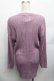 画像2: axes femme / 桜刺繍ロングニットカーデ M パープル S-26-01-27-050-AX-TO-TE-ZS (2)
