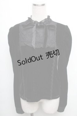 画像1: axes femme / ベロアプルオーバー M 黒 S-26-01-27-059-AX-TO-TE-ZS