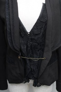 画像3: axes femme / ベストレイヤードジャケット M 黒 S-26-01-27-060-AX-JA-TE-ZS