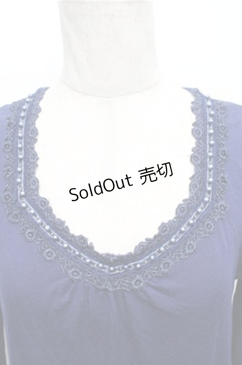 画像3: axes femme / カットワンピース  青 S-26-01-27-065-AX-OP-AS-ZS (3)