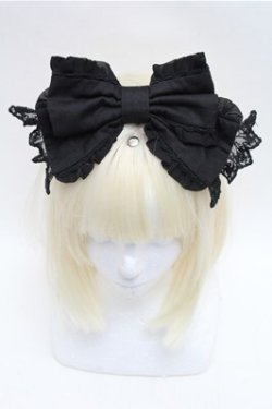 画像2: Angelic Pretty / お嬢様のパーティカチューシャ  黒 S-26-01-27-016-AP-AC-AS-ZS