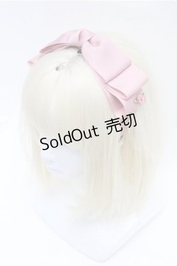 画像1: m petit by misako / NINA'sコラボ AM*NIリボンカチューシャ  ピンク S-26-01-27-018-LO-AC-TE-ZS