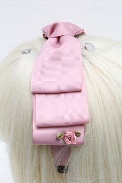 画像3: m petit by misako / NINA'sコラボ AM*NIリボンカチューシャ  ピンク S-26-01-27-018-LO-AC-TE-ZS