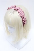 m petit by misako / ギャザーリボンカチューシャ  ピンク S-26-01-27-019-LO-AC-TE-ZS