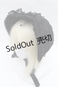 metamorphose / 総レースボンネット  黒 S-26-01-27-024-ME-AC-AS-ZS