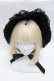 画像2: metamorphose / 総レースボンネット  黒 S-26-01-27-024-ME-AC-AS-ZS (2)