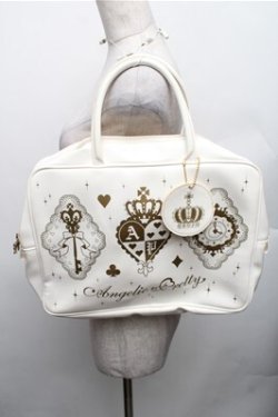 画像1: Angelic Pretty / クラウントランプレッスンバッグ  白 S-26-01-27-030-AP-BG-AS-ZS