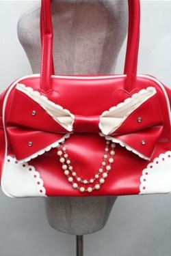 画像3: Angelic Pretty / 宝石リボンボストンバッグ  赤 S-26-01-27-032-AP-BG-AS-ZS