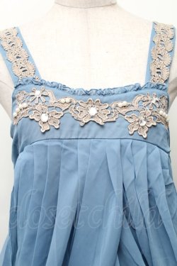 画像3: axes femme / うさぎのティーパーティワンピース  サックス S-26-01-28-031-AX-OP-AS-ZS