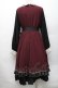 画像2: With Puji / 星ボタン切替ワンピース  ワイン×黒 S-26-01-28-032-EL-OP-TE-ZS (2)