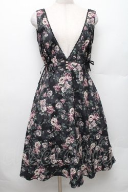 画像1: axes femme / 花柄ジャンドレ M 黒 S-26-01-28-033-AX-OP-TE-ZS