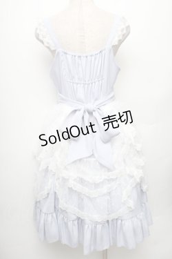 画像2: Eieyom / レース切替ジャンパースカート L サックス S-26-01-28-037-LO-OP-TE-ZS