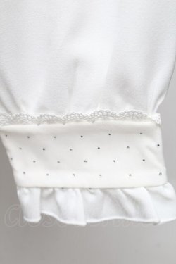 画像3: Dear My Love / キラキラビジューレースリボンブラウス L 白 S-26-01-28-004-EL-BL-TE-ZS