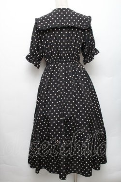 画像2: m petit by misako / 梨地水玉半袖ワンピース L 黒 S-26-01-28-041-LO-OP-TE-ZS