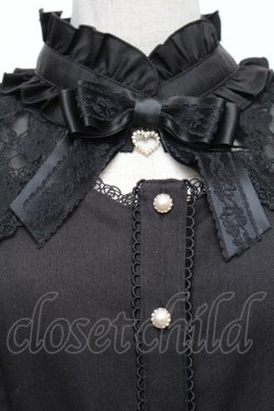 画像3: Secret Honey / 袖レース＆ボレロ風半袖セットアップ  黒 S-26-01-28-042-CA-OP-HR-ZS