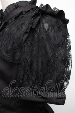 画像4: Secret Honey / 袖レース＆ボレロ風半袖セットアップ  黒 S-26-01-28-042-CA-OP-HR-ZS
