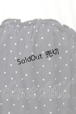 画像3: LOLITA / ドット切替ワンピース  白ｘ紺 S-26-01-28-043-LO-OP-HR-ZS