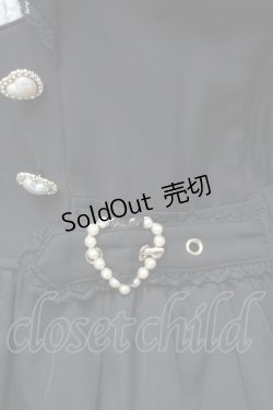 画像4: LIZ LISA / ダブルハートラッフルワンピース  黒ｘ白 S-26-01-28-044-LO-OP-HR-ZS