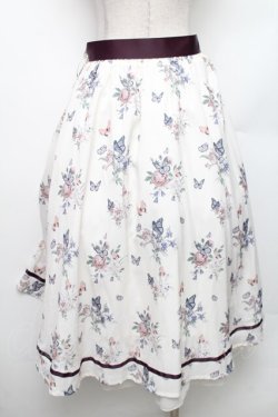 画像2: axes femme / パピヨンフルールプリントスカート M オフ S-26-01-28-046-AX-SK-TE-ZS