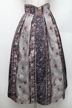 画像1: axes femme / クードルローズ柄スカート F ブラウン S-26-01-28-050-AX-SK-TE-ZS