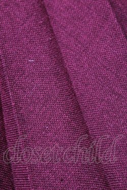 画像4: axes femme / カマーベルト風プリーツスカート  ワイン S-26-01-28-051-AX-SK-HR-ZS