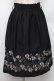 画像1: axes femme / ばら刺繍フレアスカート M 黒 S-26-01-28-052-AX-SK-TE-ZS (1)
