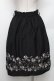 画像2: axes femme / ばら刺繍フレアスカート M 黒 S-26-01-28-052-AX-SK-TE-ZS (2)
