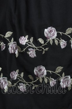 画像3: axes femme / ばら刺繍フレアスカート M 黒 S-26-01-28-052-AX-SK-TE-ZS